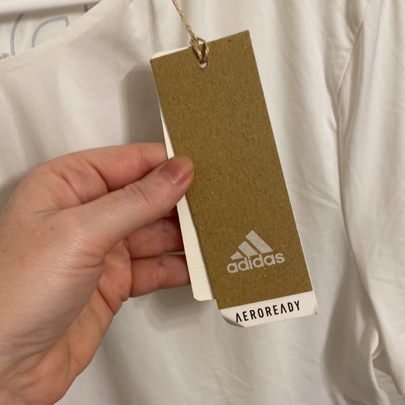 NWT Adidas X Peloton Cropped top Shirt size large white

B - Picture 3 of 6